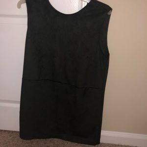 Faux Velvet Dress
